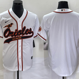 MLB Baltimore Orioles Blank White Baseball Stitched Jersey