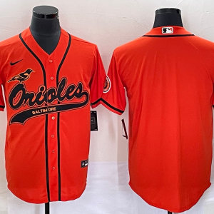 MLB Baltimore Orioles Blank Orange Baseball Stitched Jersey