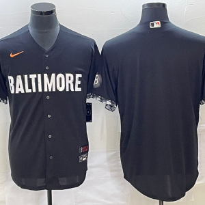 MLB Baltimore Orioles Black 2023 City Connect Cool Base Stitched Jersey