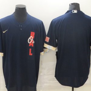 MLB Baltimore Orioles Blank 2021 Navy Blue All-Star Jersey