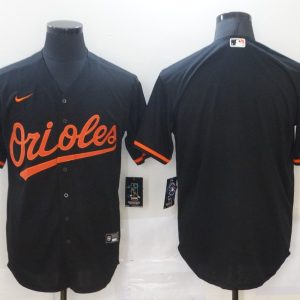 MLB Baltimore Orioles Blank Black Game Nike Jersey