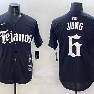 Men's Texas Rangers #6 Juan Black Mexico Cool Base Stitched Baseball Jersey