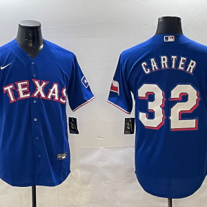 Men's Texas Rangers #32 Carier Royal Nike Game Jersey