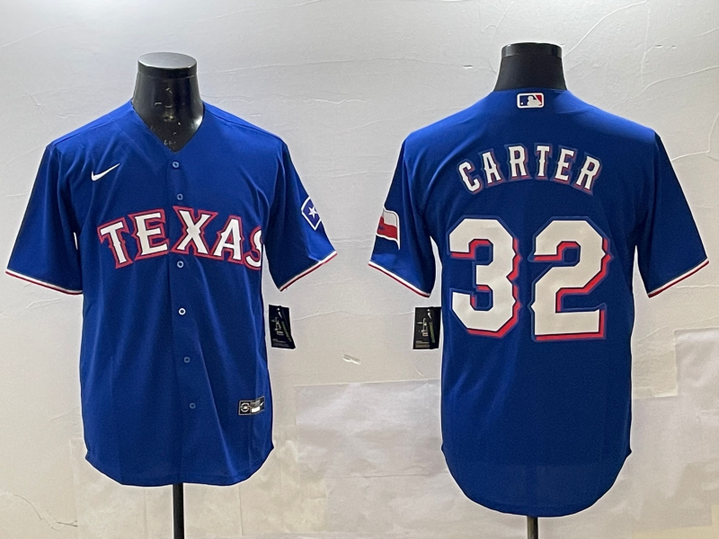 Men's Texas Rangers #32 Carier Royal Nike Game Jersey