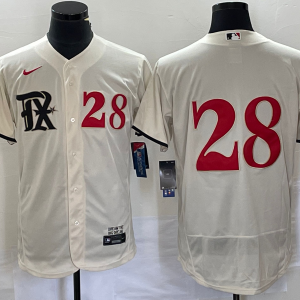 Men's Texas Rangers #28 Jonah Heim Cream 2023 City Connect Flex Elite Jersey