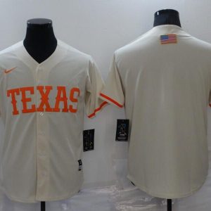MLB Texas Ranger Blank Cream Game Nike Jersey