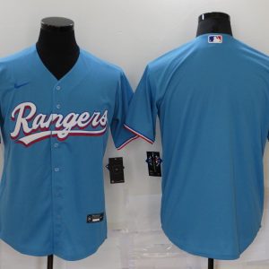 MLB Texas Ranger Blank Light Blue Game Nike Jersey