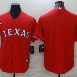 MLB Texas Ranger Blank Red Game Nike Jersey