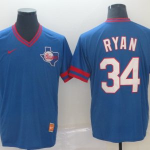 MLB Texas Rangers #34 Ryan Blue Throwback Mens Jersey