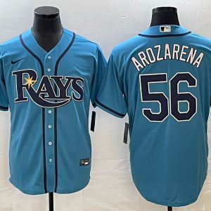 MLB Tampa Bays Rays #56 Randy Arozarena Blue Game Nike Jersey