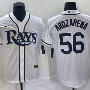 MLB Tampa Bays Rays #56 Randy Arozarena White Game Nike Jersey