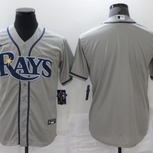 MLB Tampa Bays Rays Blank Grey Game Nike Jersey
