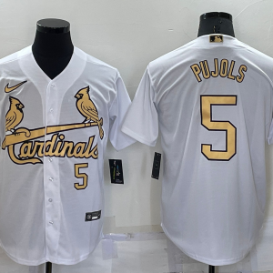 MLB St. Louis Cardinals #5 Pujols White 2022 All-Star Jersey