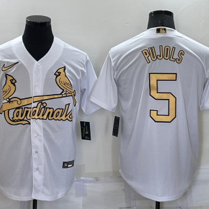 MLB St. Louis Cardinals #5 Pujols White 2022 All-Star Jersey