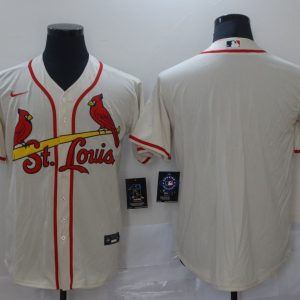 MLB St. Louis Cardinals Blank Cream Game Nike Jersey