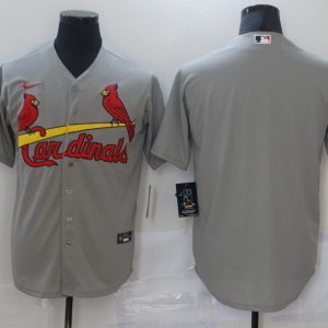 MLB St. Louis Cardinals Blank Grey Game Nike Jersey