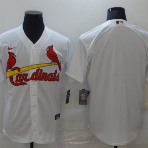 MLB St. Louis Cardinals Blank White Game Nike Jersey