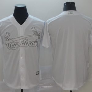 MLB Cardinals Blank White 2019 Players Weekend Player Men Jersey