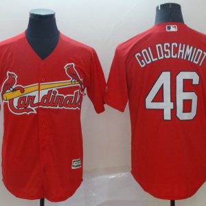 MLB Cardinals #46 Goldschmidt Red Game Men's Jersey