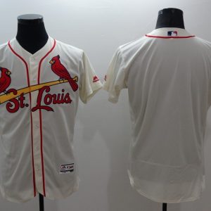 Majestic MLB St.Louis Cardinals Blank Cream Elite Jersey
