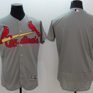 Majestic MLB St.Louis Cardinals Blank Grey Elite Jersey