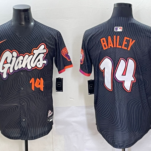 Men's San Francisco Giants #14 Bailey Anthracite 2025 City Connect Limited Jersey