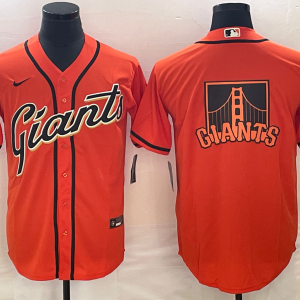 Men's San Francisco Giants Orange Team Big Logo Cool Base Stitched Baseball Jersey