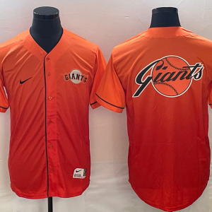 Men's San Francisco Giants Orange Team Big Logo Cool Base Stitched Baseball Jersey