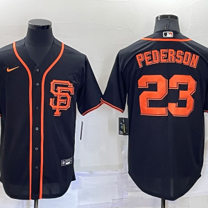 MLB San Francisco Giants #23 Pederson Black Game Jersey