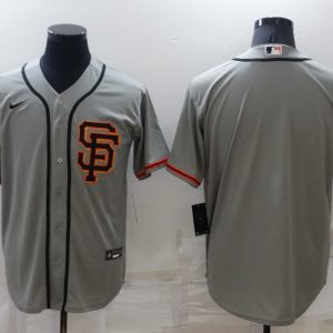 MLB San Francisco Giants Blank Grey Game Jersey