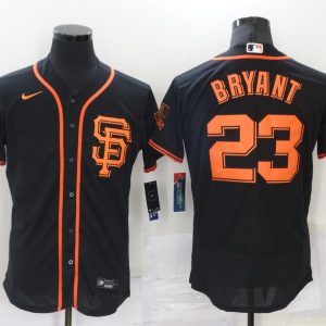 MLB San Francisco Giants #23 Bryant Black Flex Base Elite Jersey