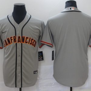 MLB San Francisco Giants Blank Grey Game Jersey