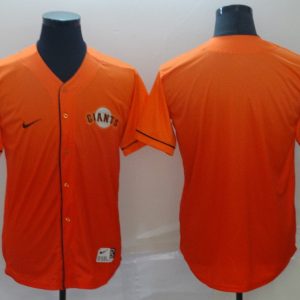 MLB San Francisco Giants Orange Fadeaway Mens Blank Jersey