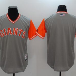 MLB San Francisco Giants Blank All Rise Grey Pullover New Jersey