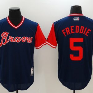 MLB Milwaukee Brewers #5 Freddie All Rise D.Blue Pullover Jersey