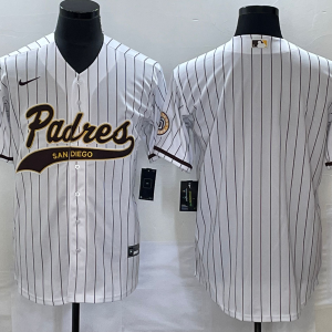 Men's San Diego Padres White Cool Base Stitched Baseball Jersey