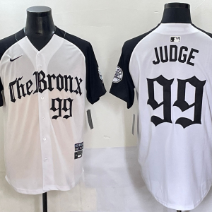 Men's New York Yankees #99 Aaron Judge White 'Gothic Fog Edition' Vapor Premier Limited Jersey