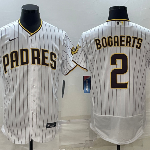 Men's San Diego Padres #2 Xander Bogaerts White Flex Base Elite Jersey
