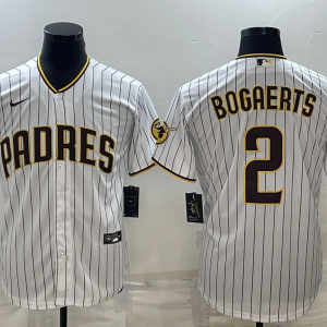 Men's San Diego Padres #2 Xander Bogaerts White Game Jersey