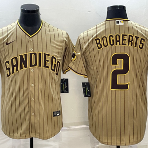 Men's San Diego Padres #2 Xander Bogaerts Tan Game Jersey