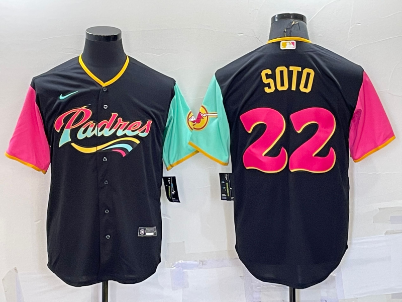 MLB San Diego Padres #22 Juan Soto 2022 Black City Connect Jersey