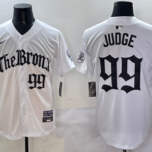 Men's New York Yankees #99 Aaron Judge White New Jersey