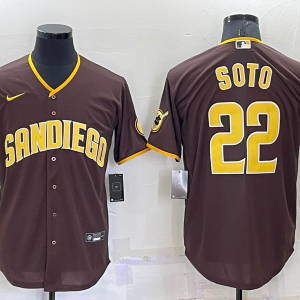 MLB San Diego Padres #22 Soto Brown Game Nike Jersey