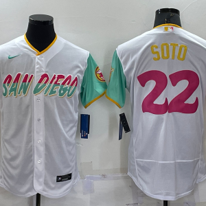 MLB San Diego Padres #22 Soto White 2022 City Connect Flex Base Elite Jersey