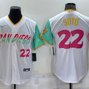 MLB San Diego Padres #22 Soto White 2022 City Connect Jersey