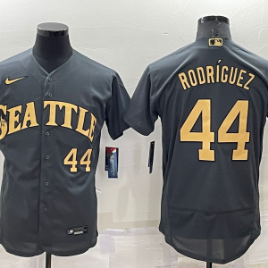 MLB Seattle Mariners #44 Julio Rodr??guez Charcoal 2022 All-Star Flex Base Elite Jersey
