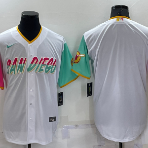 MLB San Diego Padres Blank White 2022 City Connect Jersey