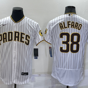 MLB San Diego Padres #38 Jorge Alfaro White Flex Base Elite Jersey