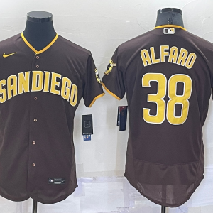 MLB San Diego Padres #38 Jorge Alfaro Brown Flex Base Elite Jersey