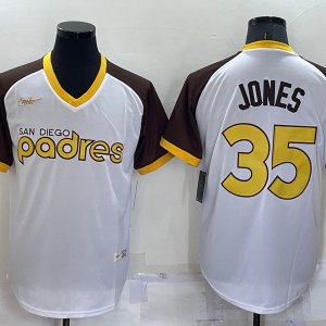 MLB San Diego Padres #35 Randy Jones White Cooperstown Jersey
